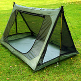 DD Superlight A-Frame Mesh Tent set up on grass, ideal for minimal backpacking and camping.